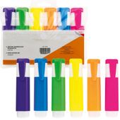 Zakreślacz biurowy zakreślacze flamastry zestaw 6 kolorów komplet 6szt