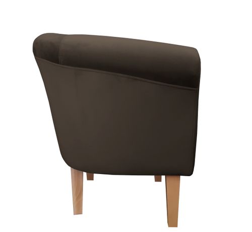 Fotel Milo nogi 20cm buk brąz MG05 na Arena.pl