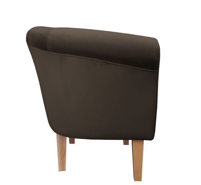Fotel Milo nogi 20cm buk brąz MG05 zdjęcie 3