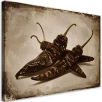 Obraz do kuchni jadalni restauracji, Suszone papryczki 120x80