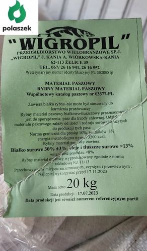 Zanęta 20 kg Zanęta Mączka Rybna na Arena.pl