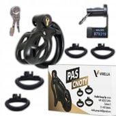 KLATKA NA PENISA PAS CNOTY Z ZAPIĘCIEM NA KLUCZ BDSM CHASTITY CAGE XS