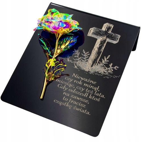 PIĘKNY ZNICZ GRAWER na cmentarz WIECZNA RÓŻA DLA BABCI I DZIADKA MAMY TATY na Arena.pl