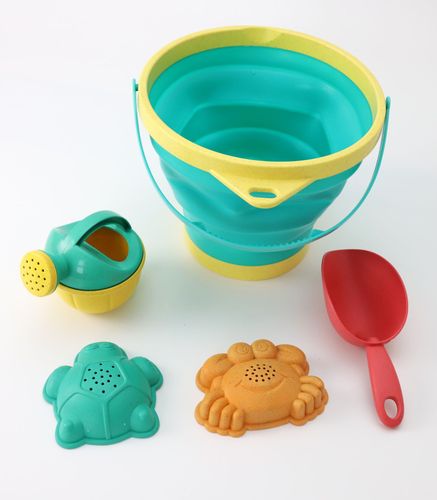 wiaderko do piaskownicy z zabawkami - zielone na Arena.pl