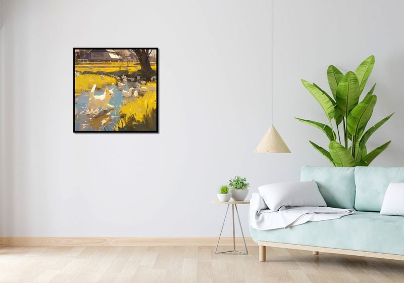 Plakat 70x70cm Słońce na Wsi zdjęcie 4