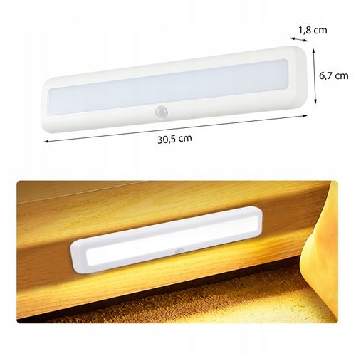 Lampka z Czujnikiem Ruchu Zmierzchu Lampa Podszafkowa Diody LED Magnes na Arena.pl