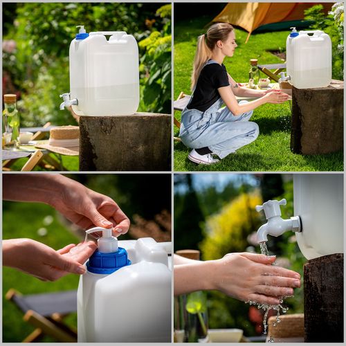 KADAX Kanister Na Wodę Umywalka Pojemnik Dozownik mydło Płyny 20L Z Kranem na Arena.pl