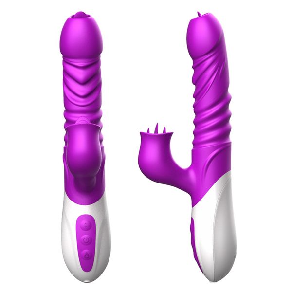 Wibrator-Silicone Vibrator Usb 10 Function And Thrusting Function / Heating zdjęcie 2