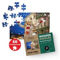 FOTO PUZZLE DREWNIANE  z TWOJEGO ZDJĘCIA XXL 120cm x 85cm 50 el.