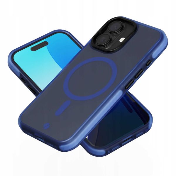 Spacecase Hybrid Fusion Mag Iphone 16 Dark Blue zdjęcie 9