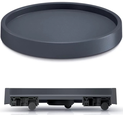 PROSPERPLAST Podstawka pod doniczkę na kółkach okrągła czarna 44,6 cm na Arena.pl