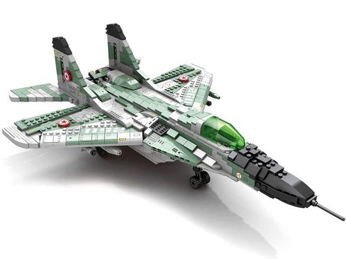 DLA DZIECI ZESTAW KLOCKI  SAMOLOT MYŚLIWSKI na Arena.pl