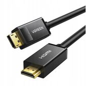 UGREEN KABEL DisplayPort - HDMI (MĘSKO - MĘSKI) 4K 30Hz HDR 3D 3M