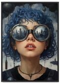 Plakat portret plakty w ramie 61x91 cm w czarnej ramie