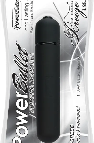 Wibrator - PowerBullet Extended Breeze Black zdjęcie 1