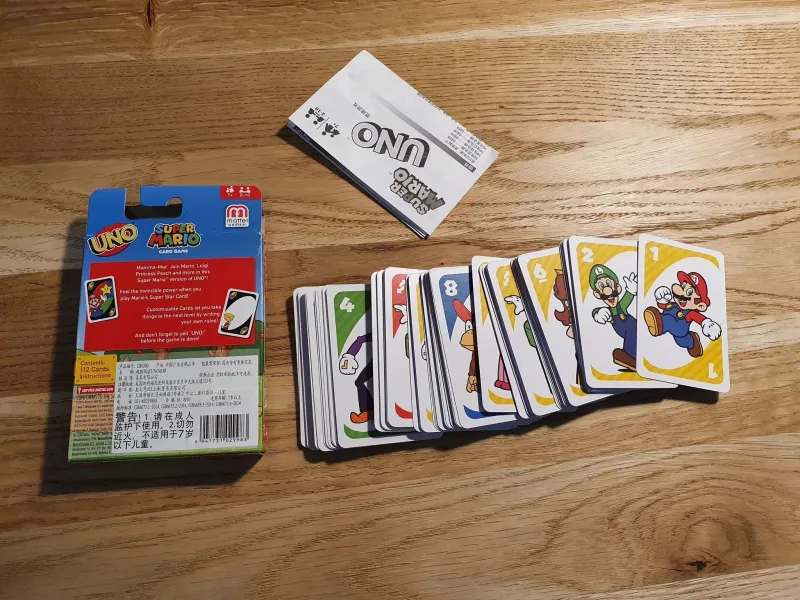 Gra planszowa Uno Super Mario Mattel zdjęcie 3