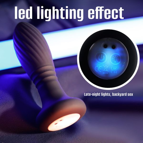 Lighting Anal Plug Black zdjęcie 3