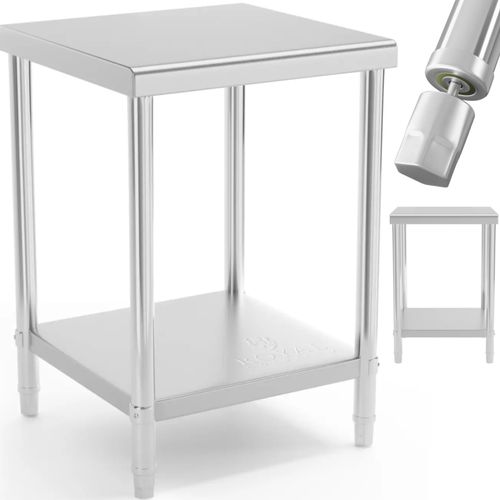 Stół blat roboczy centralny stalowy z półką 60 x 60 cm na Arena.pl