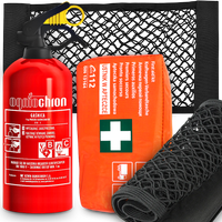 Gaśnica 1kg Ogniochron Apteczka DIN 13164 Siatka Do Bagażnika Organizer