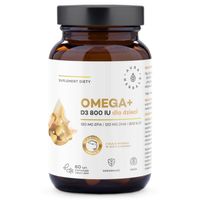 Omega + D3 800 IU DLA DZIECI 60kap - AURA ODPORNOŚĆ