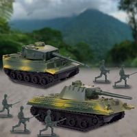 Żołnierzyki Baza Wojskowa Armia Figurki 300 El. Duży Zestaw Wojsko Czołgi