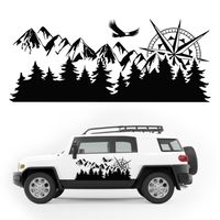 NAKLEJKA NA SAMOCHÓD jastrząb KAMPER przyczepę kempingową auto 120 cm