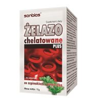 Żelazo chelatowane Plus ze szpinakiem i pietruszką / Sanbios
