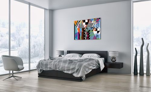 Obraz Na Płótnie - Kompozycja Figury - 100X70 Cm - Aa100X70-3636 na Arena.pl