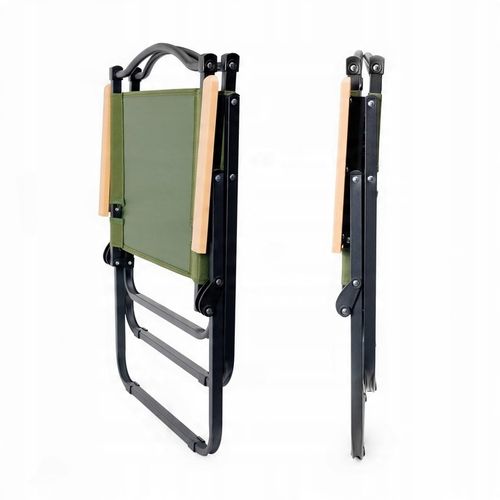 KRZESŁO SKŁADANE OGRODOWE KRZESEŁKO TURYSTYCZNE KEMPINGOWE Z OPARCIEM na Arena.pl