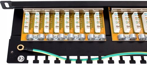 Patch panel FTP CAT.6 24 porty 0.5U PGF-6FTP24-B8 na Arena.pl
