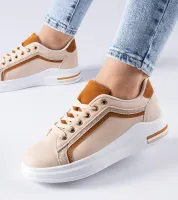 Beżowe sneakersy na platformie Mayfield 40