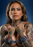 Silicone Wrist Cufs Set Blue