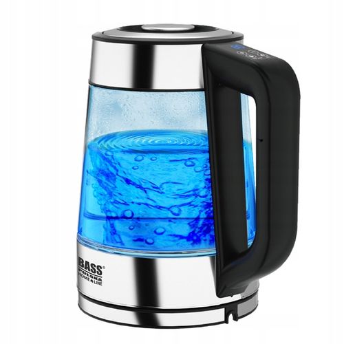 CZAJNIK ELEKTRYCZNY SZKLANY 1,7L 2200W REGULACJA TEMPERATURY LED LCD na Arena.pl