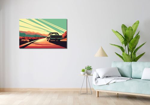 Obraz 100x60cm Droga przez Pustynię na Arena.pl