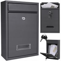 SKRZYNKA NA LISTY POCZTOWA na gazety pocztę ANTRACYTOWA do domu