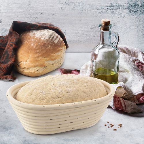 Koszyk Rattanowy do Wyrastania Formowania Chleba Ciasta na Bochenek 1kg na Arena.pl
