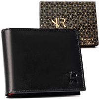 portfel skórzany n992-p-goan-5184 black/red