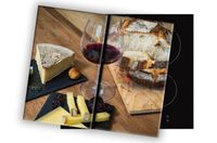 SZKLANA DESKA NA KUCHENKĘ 2x30x52 065C SER I WINO