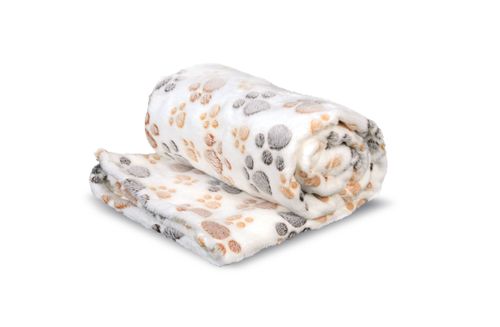 koc polarowy 70x50 cm łapy jasne na Arena.pl