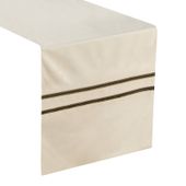 Bieżnik welwetowy z pasami zdobionymi cyrkoniami GLEN 35x180 kemowy