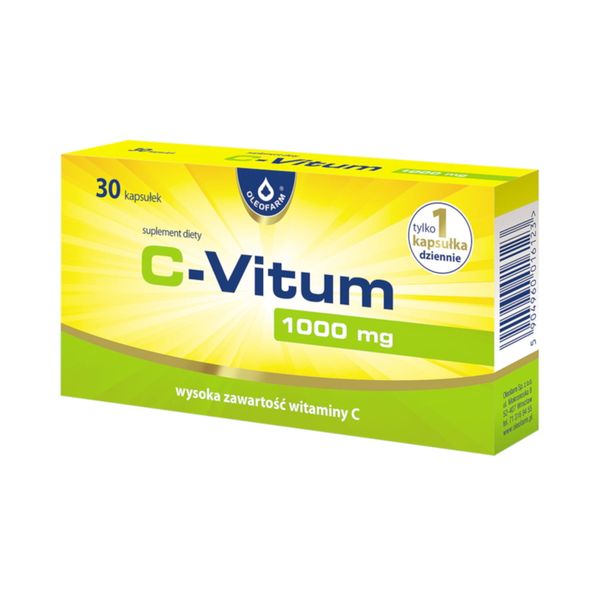 C-VITUM Witamina C 1000mg 30kapsułek OLEOFARM zdjęcie 1