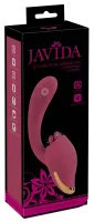 javida 2-function vibrator & licking system silikonowy 20,6 cm fioletowy