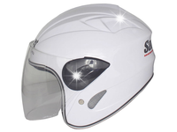 KASK MOTOCYKLOWY DZIECIĘCY SKUTER QUAD ATV GOKART ROLKI BIAŁY DZIECKA S