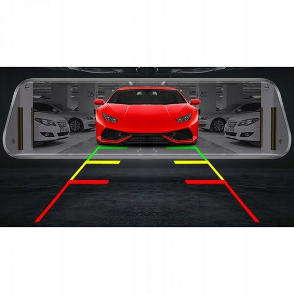 KAMERA DO SAMOCHODU 2w1 PRZÓD TYŁ REJESTRATOR JAZDY W LUSTERKU WIDEO FULLHD zdjęcie 15