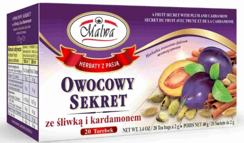 MALWA Owoc Śliwka Kardamon 20tb x 2g zdjęcie 1