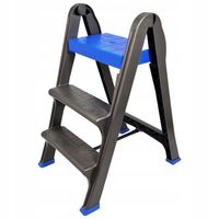 Drabina składana 3-stopniowa wysoka 130kg stoisko 64cm stoki blokada