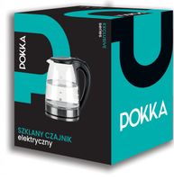 SZKLANY CZAJNIK ELEKTRYCZNY 1,8 LED BEZPRZEWODOWY