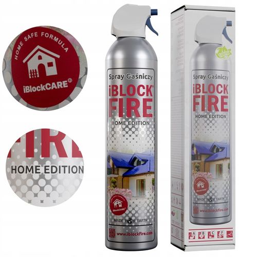 SPRAY GAŚNICZY DO DOMU iBlockFIRE Home Edition BIO SKUTECZNA DLA: A B C F E na Arena.pl