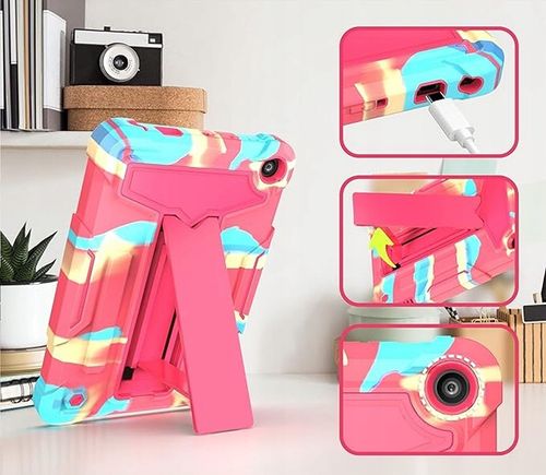 Etui do Amazon Fire 7 7.0" Pancerne z Podstawką Różowe na Arena.pl