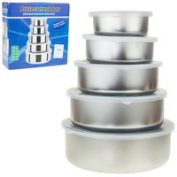 Zestaw Pojemników Na Jedzenie Stalowe Menażki 5Szt